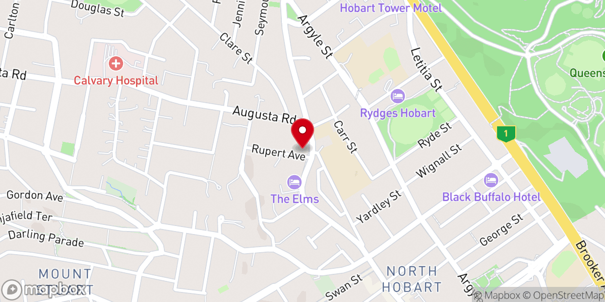 Map showing location of St James Anglican Church