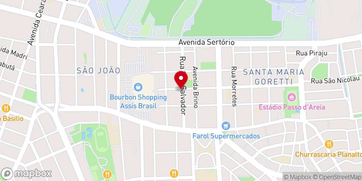 Map showing location of Igreja Evangélica Pentecostal