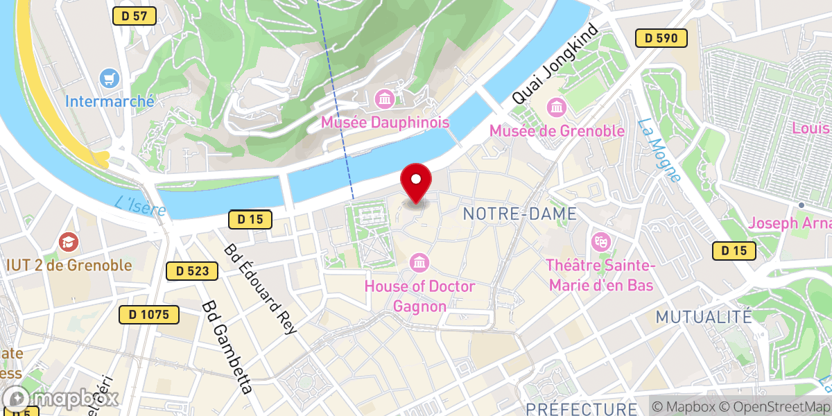Map showing location of Collégiale Saint-André
