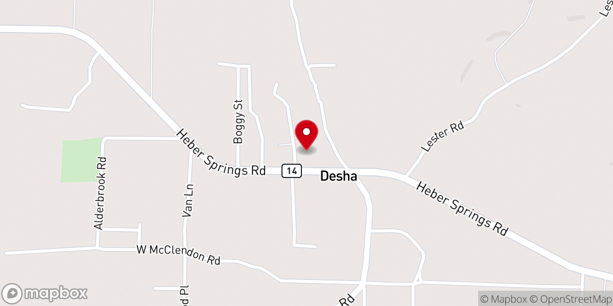 Map showing location of Dollar General
