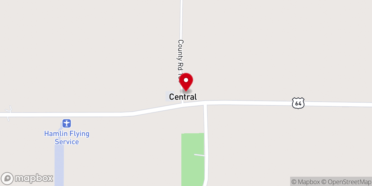 Map showing location of Central United Methodist Church