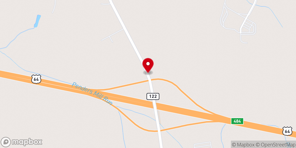 Map showing location of White Oak MBC