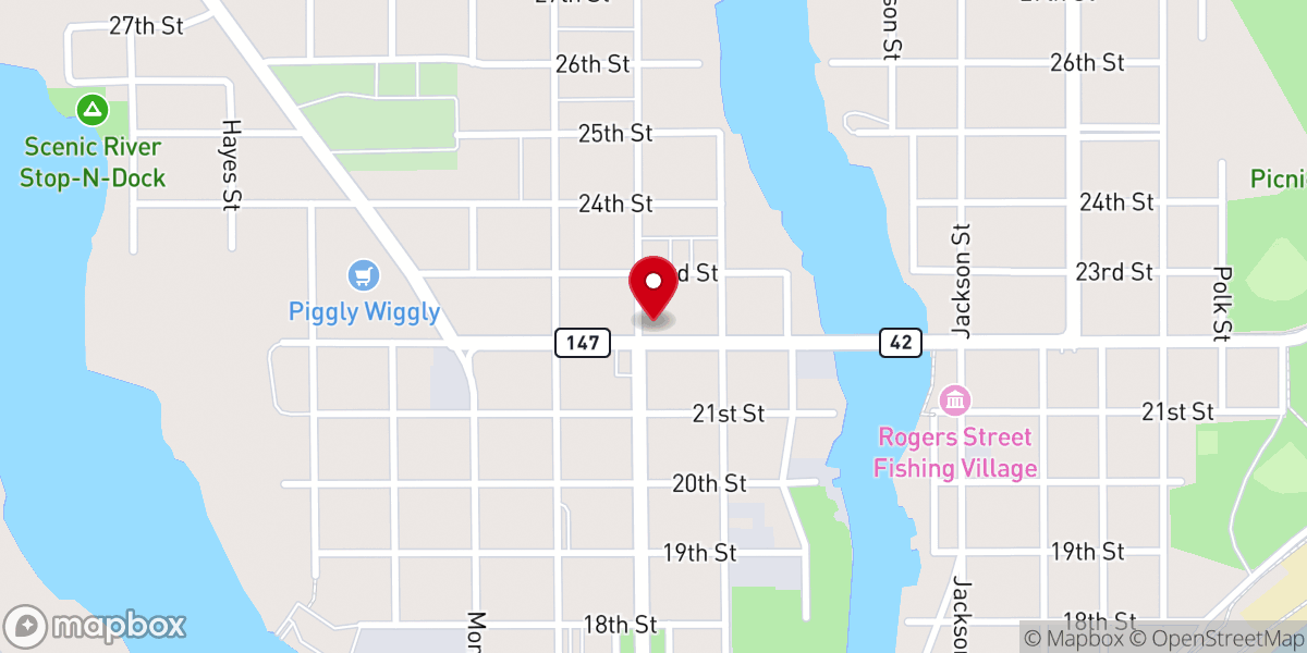 Map showing location of Klein & Stangel