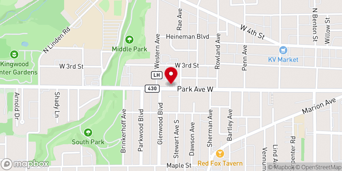 Map showing location of Church In Mansfield