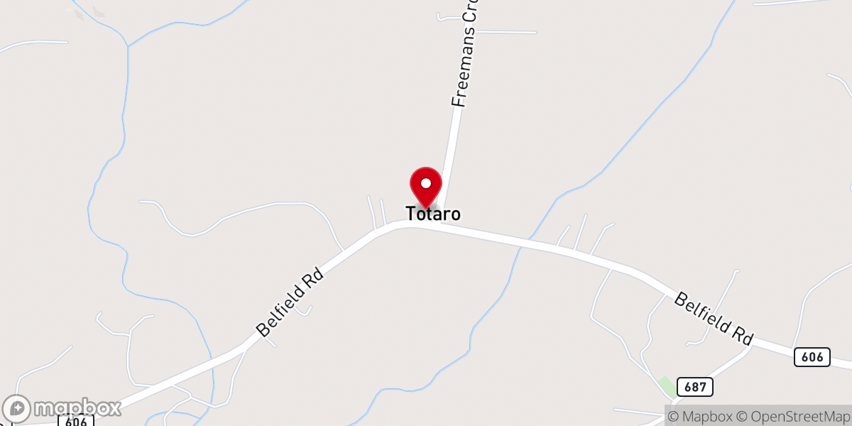 Map showing location of First Baptist Church Freeman