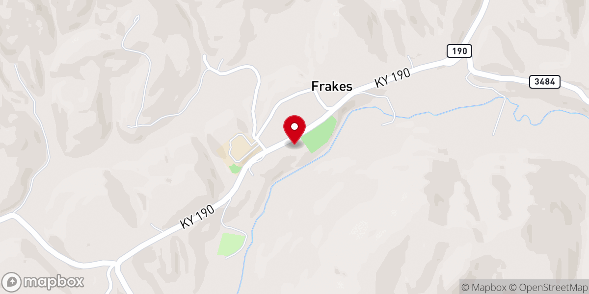 Map showing location of Hope United Methodist Church