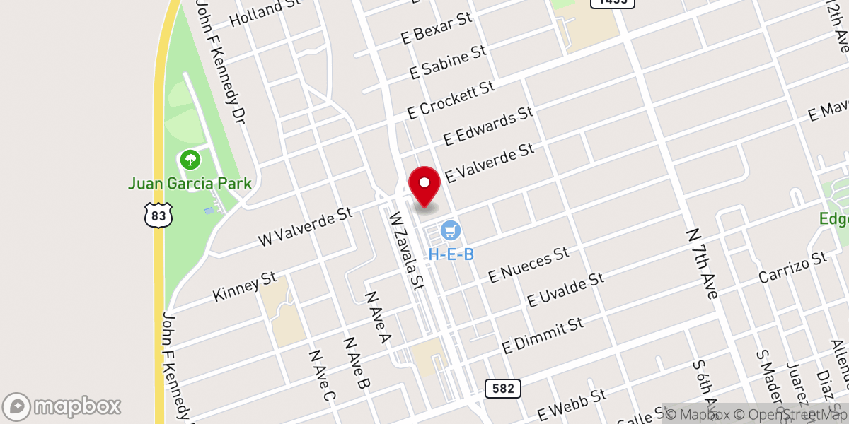 Map showing location of Sacred Heart Church