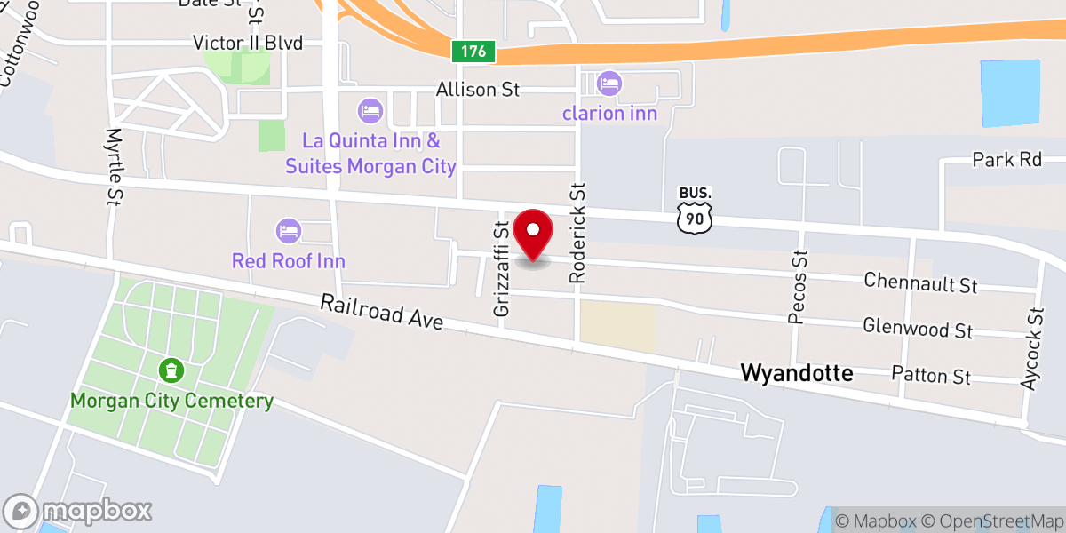 Map showing location of St Mary Parish Office