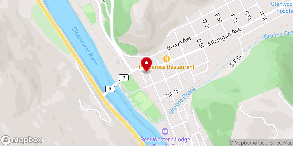 Map showing location of All saints Lewiston id