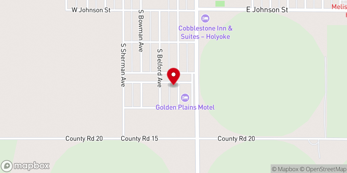Map showing location of Holyoke Assembly of God