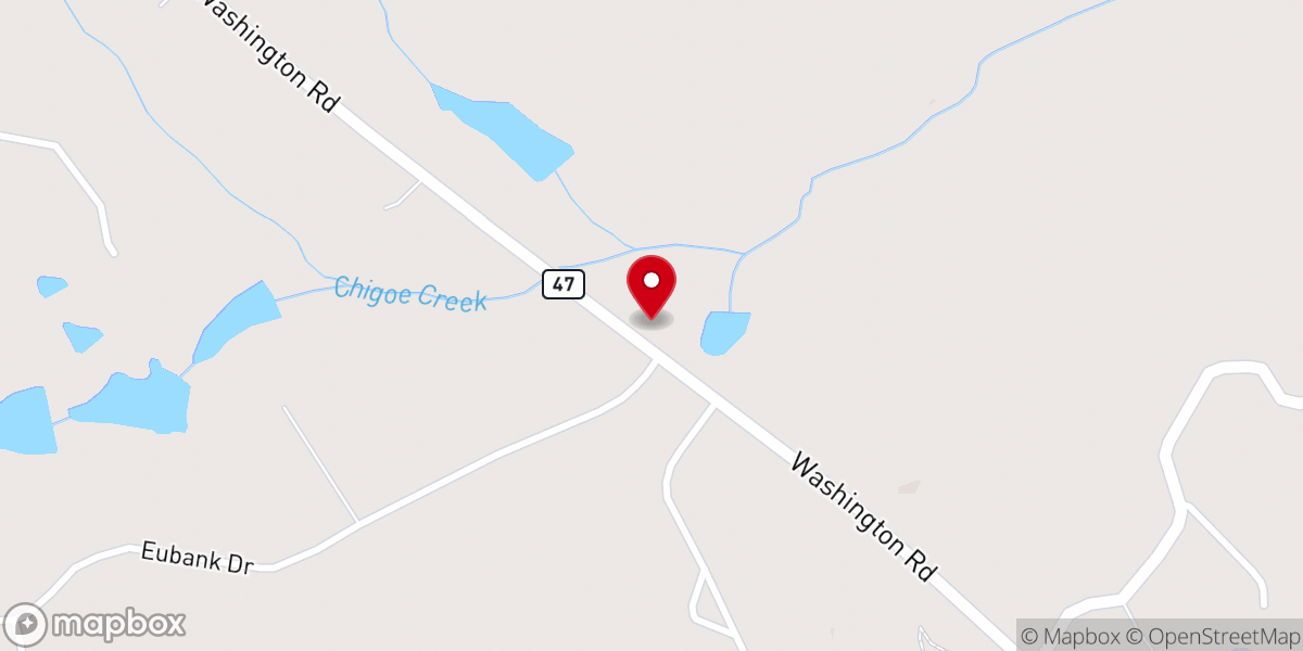 Map showing location of Word of Life Church