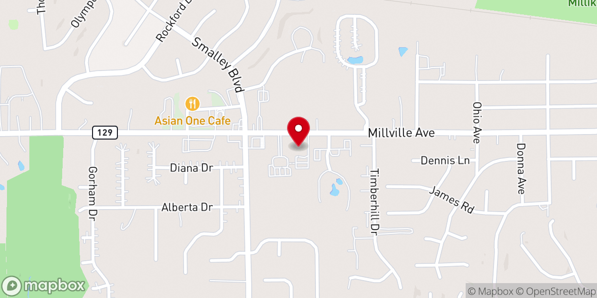 Map showing location of Bible Way Missionary Baptist