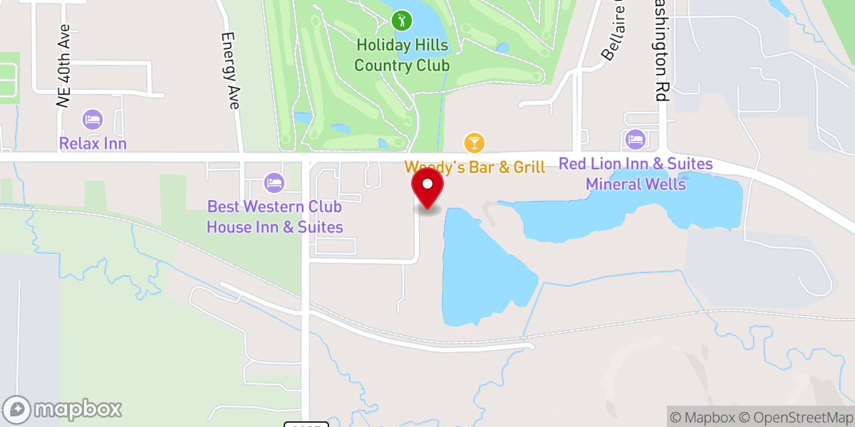 Map showing location of New Vision Assembly of God Church