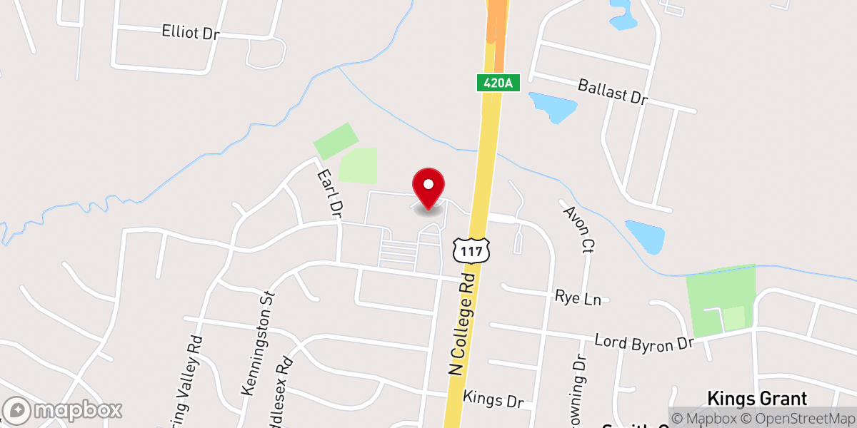Map showing location of Grace Baptist Church