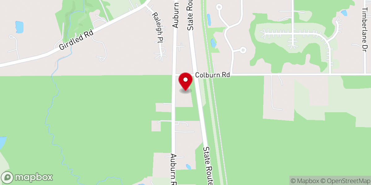 Map showing location of Lake Church of Christ