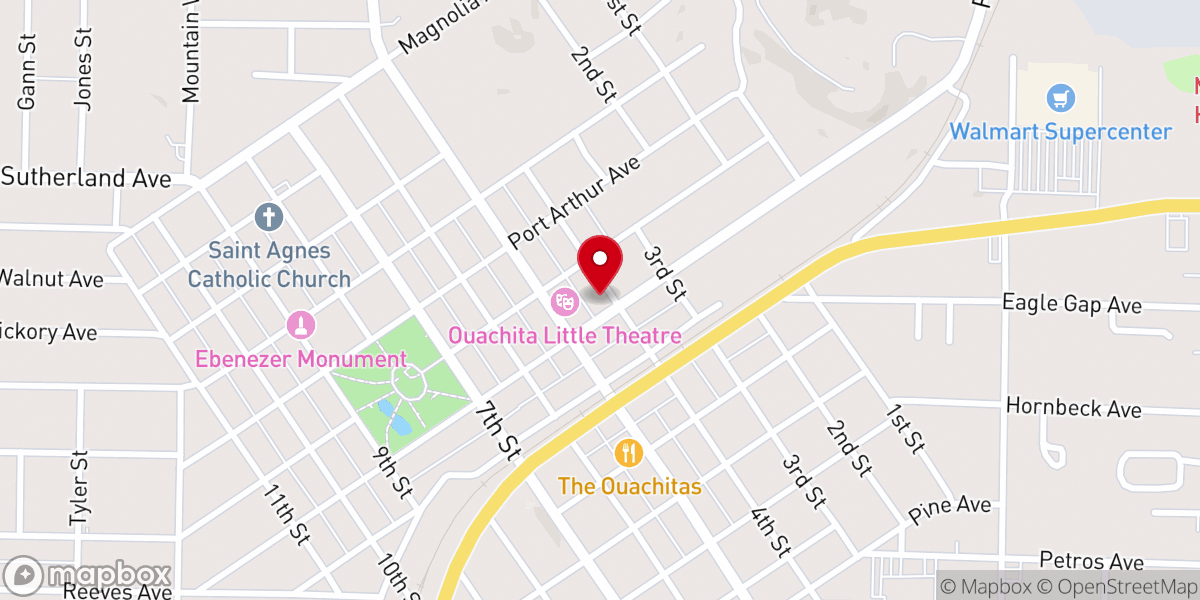 Map showing location of Union Mission Pentecostal Church of God