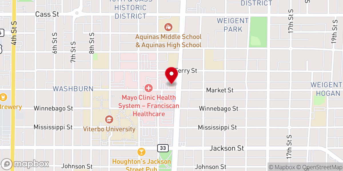 Map showing location of St. John’s United Church of Christ