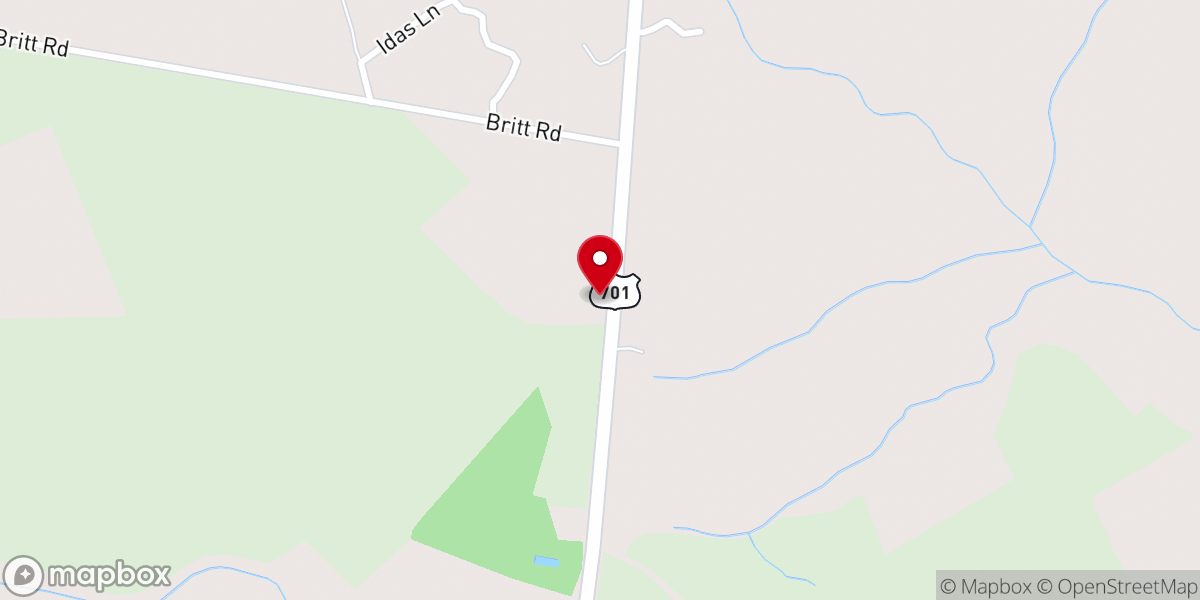 Map showing location of Cromartie Hill AME Zion Church