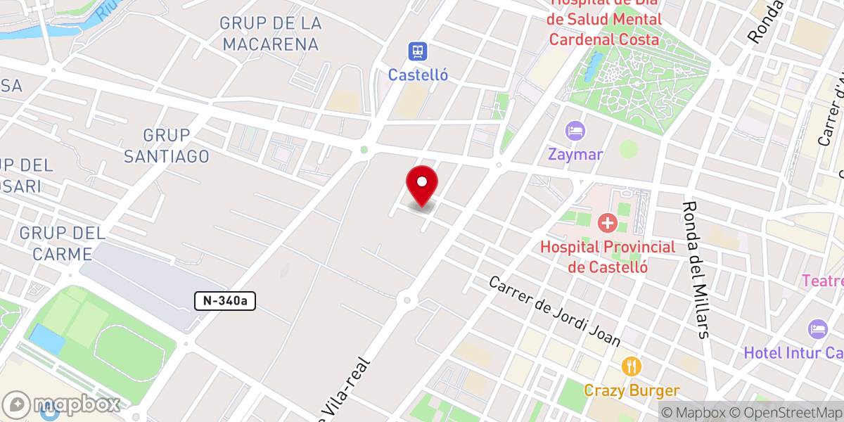 Map showing location of Iglesia Cristiana COMUNIDAD ESPERANZA CASTELLÓN