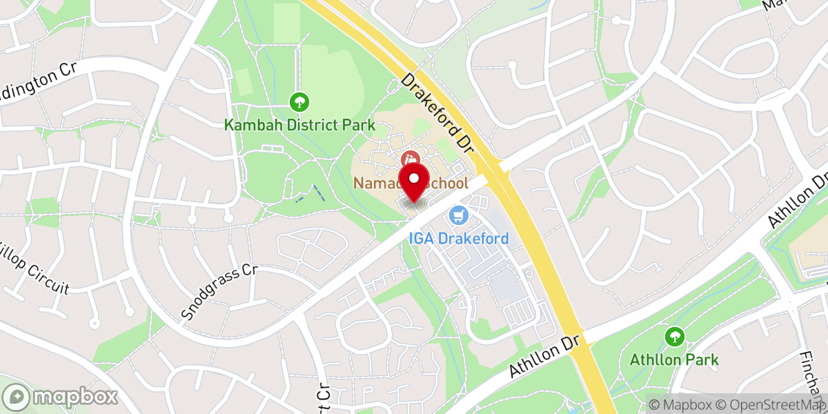 Map showing location of Southside Bible Church, Canberra