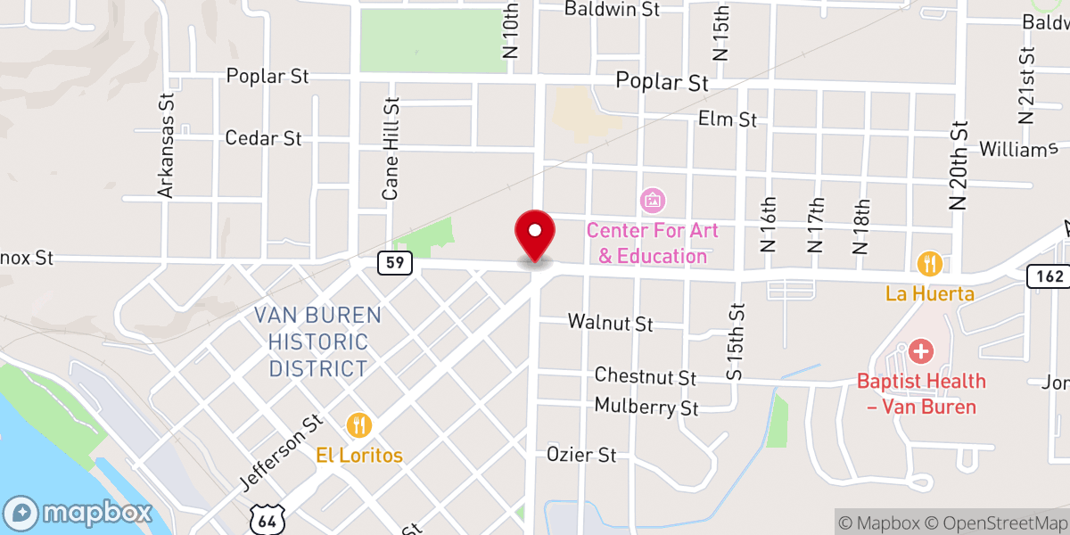 Map showing location of Oker Memorial chapel
