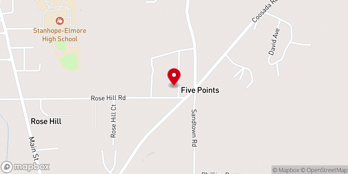 Map showing location of Church of Friend's