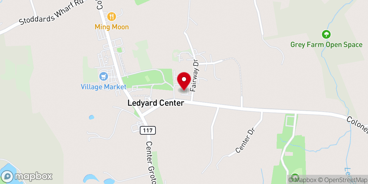 Map showing location of Covenant Presbyterian Church