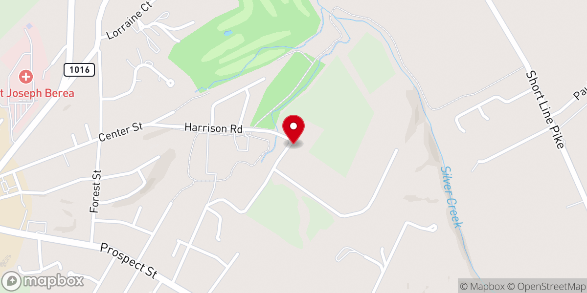 Map showing location of Berea Friends Meeting