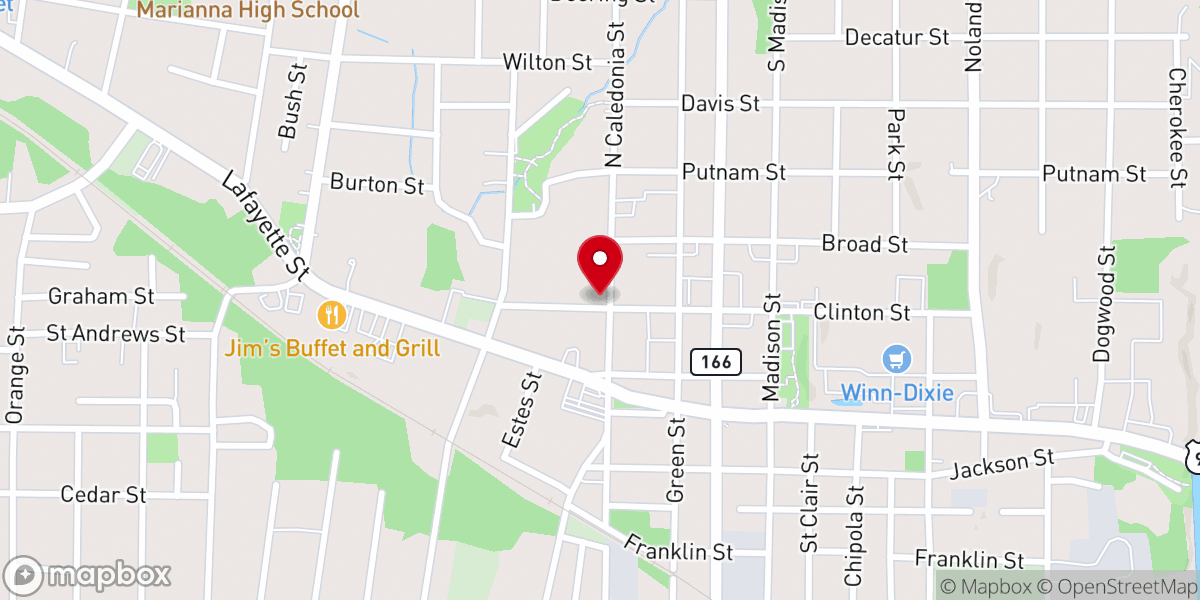 Map showing location of First United Methodist Church