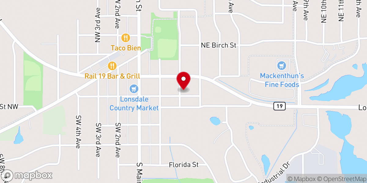 Map showing location of Parish Office - Immaculate Conception Parish