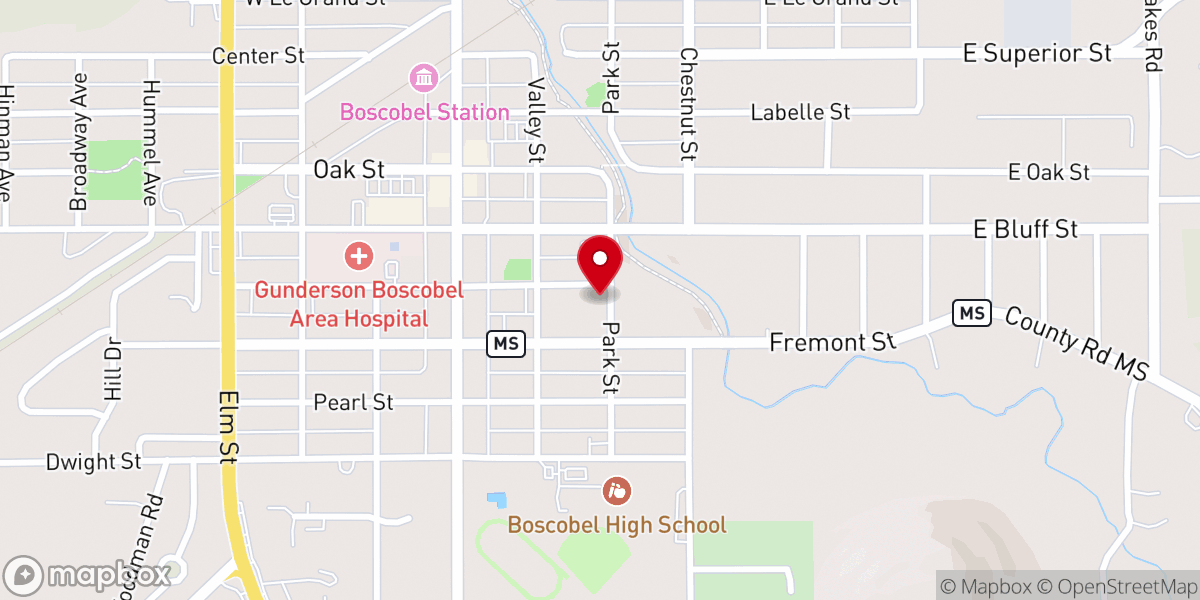 Map showing location of First Congregational UCC