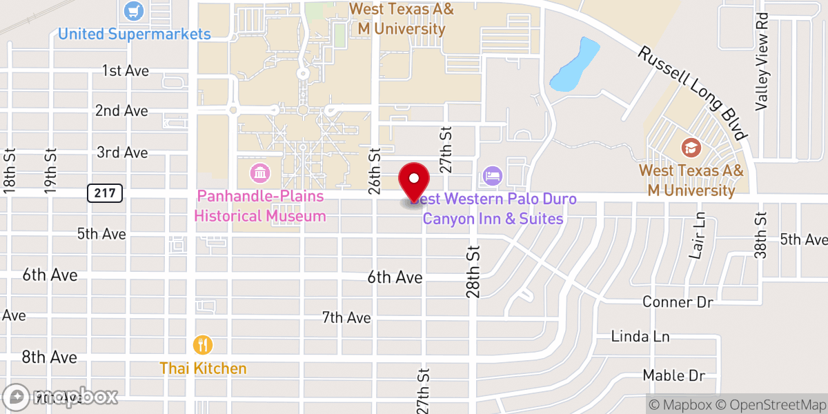 Map showing location of Catholic Student Center