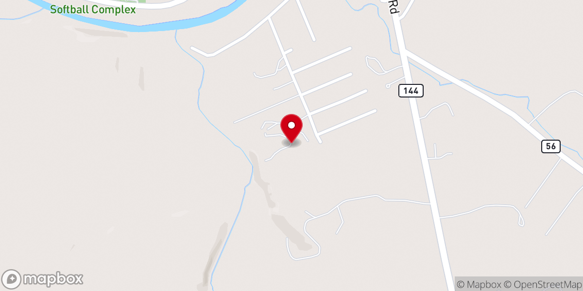 Map showing location of Cross Branch Fellowship