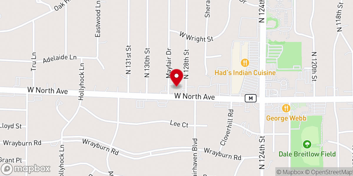 Map showing location of Peace United Methodist Church