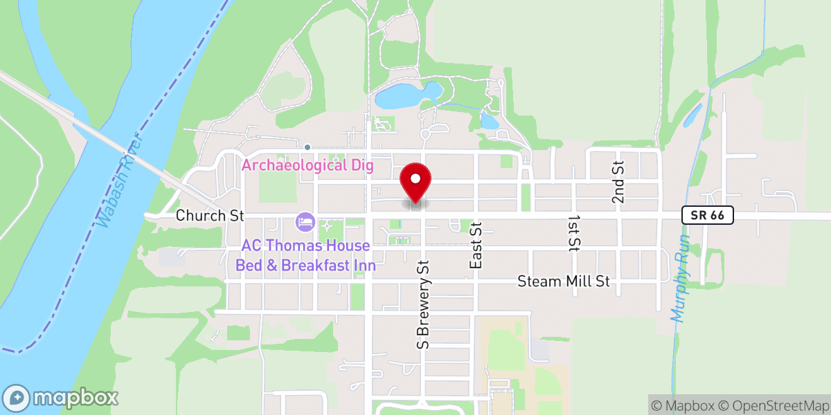 Map showing location of United States Postal Service