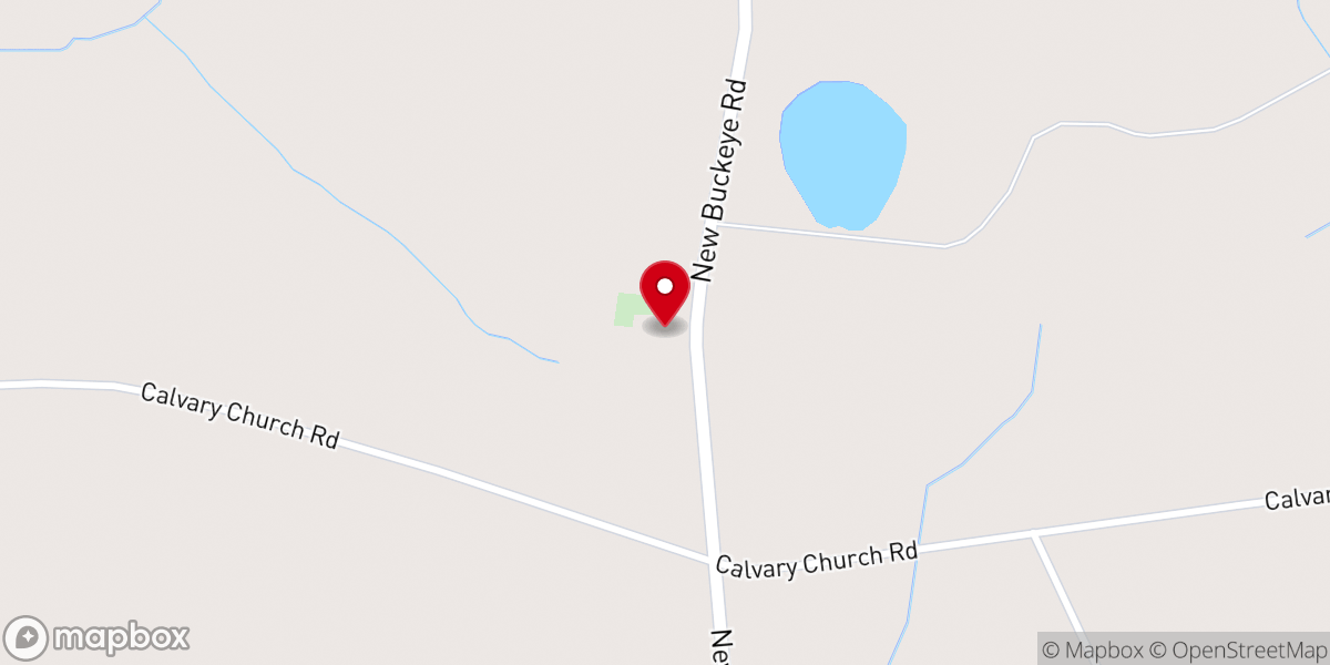 Map showing location of Ivey Baptist Church