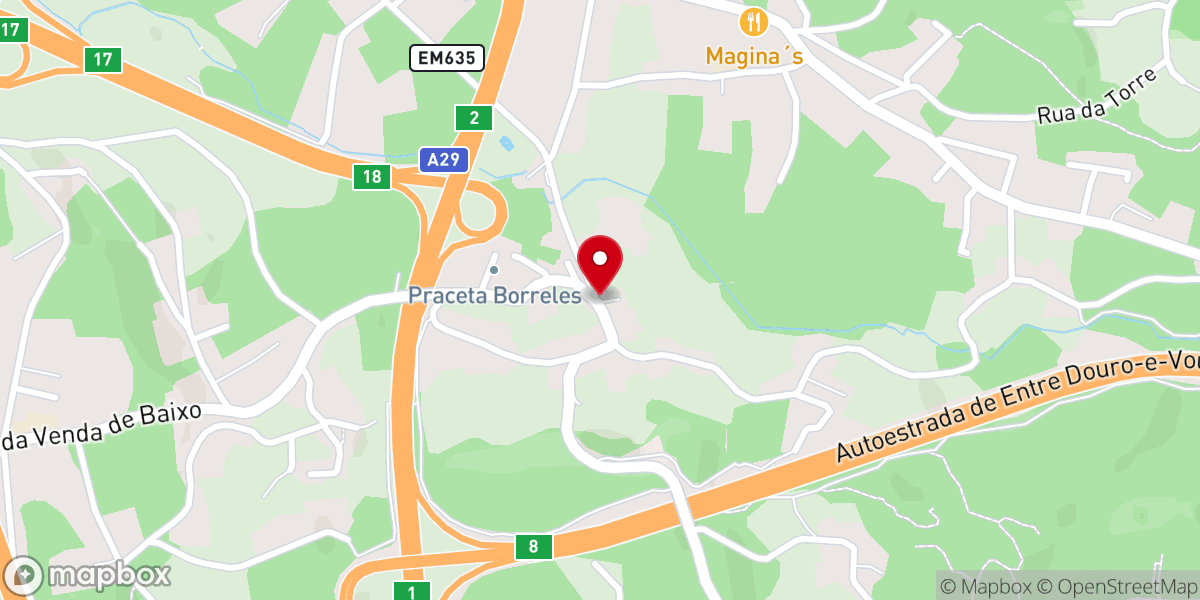 Map showing location of Capela de São Lourenço
