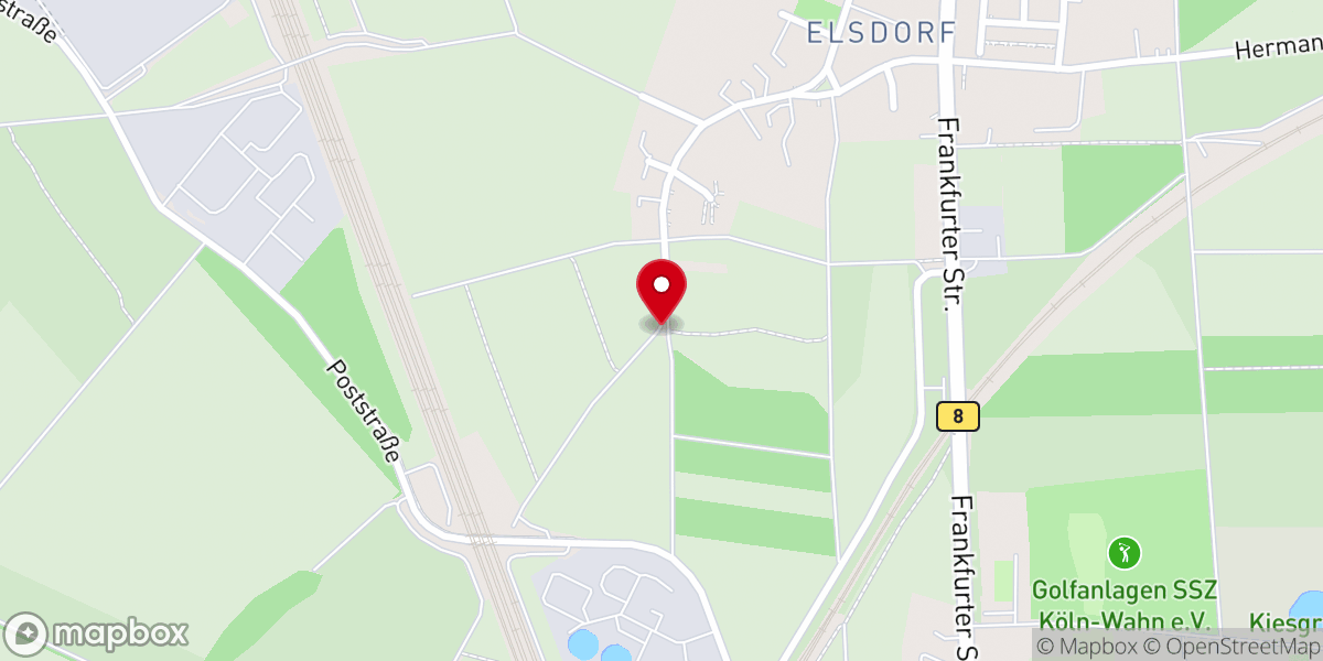 Map showing location of Wegekapelle Elsdorf