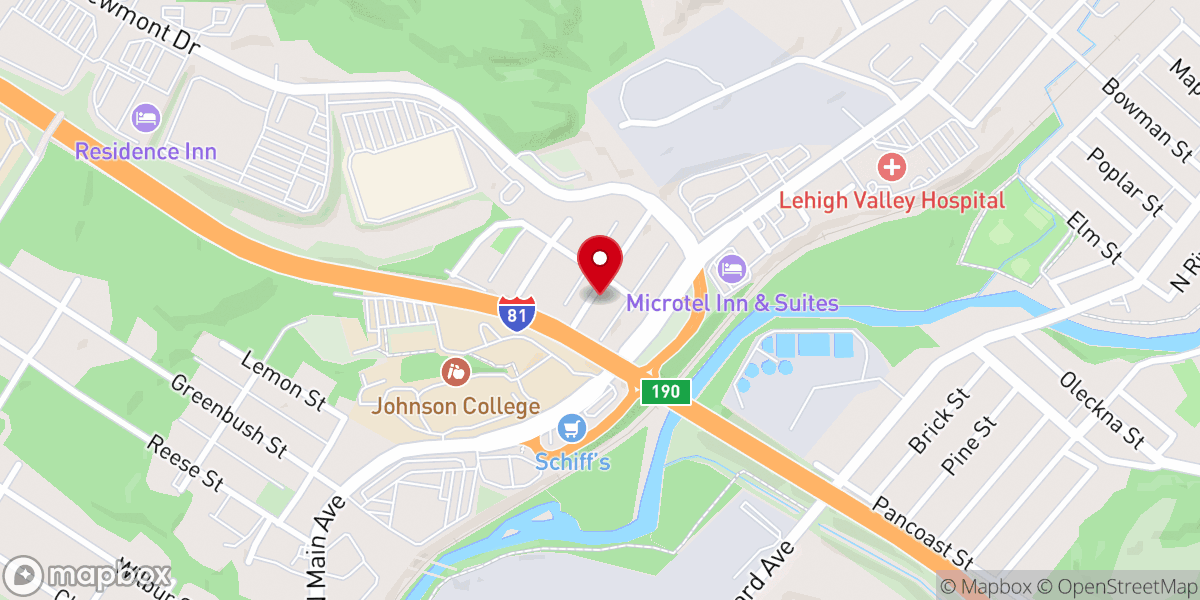 Map showing location of Faith ARP Church