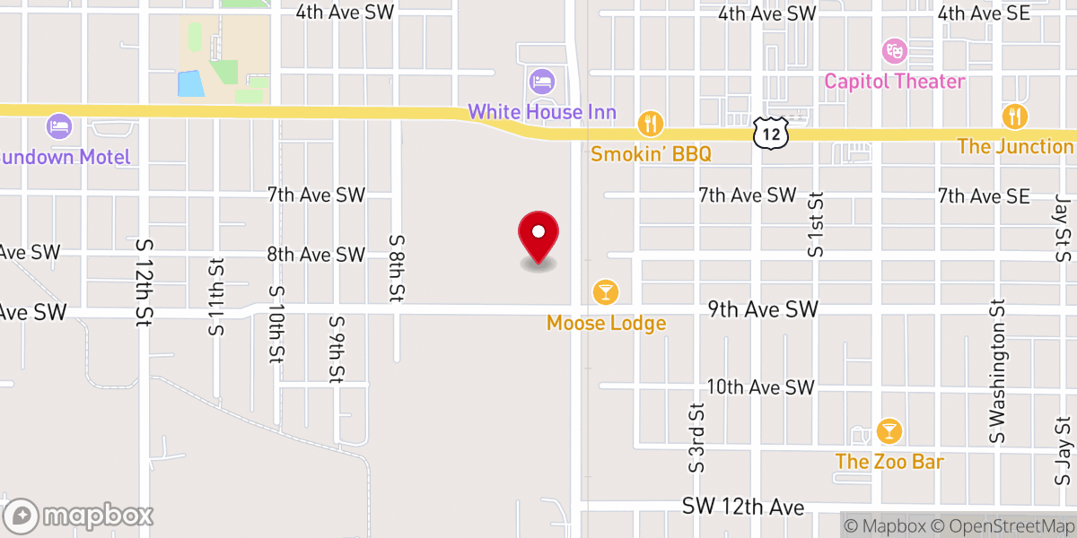 Map showing location of Journey Church