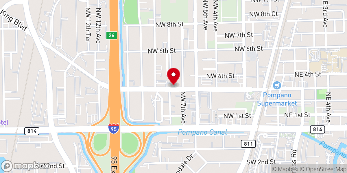 Map showing location of Christ Fellowship Church of God In Christ