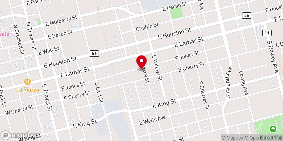 Map showing location of Iglesia Universal