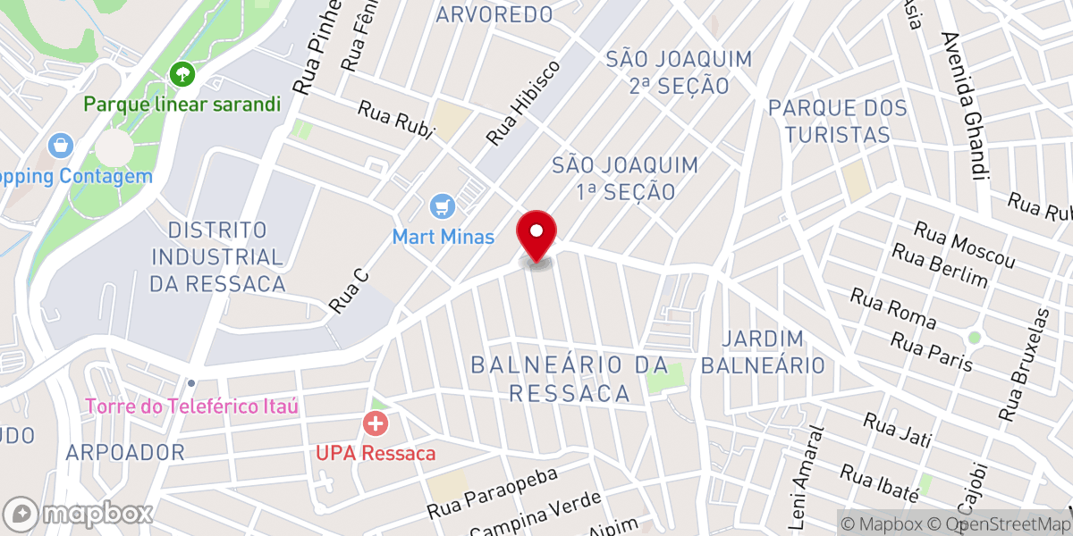 Map showing location of Igreja Batista Balneario Ressaca