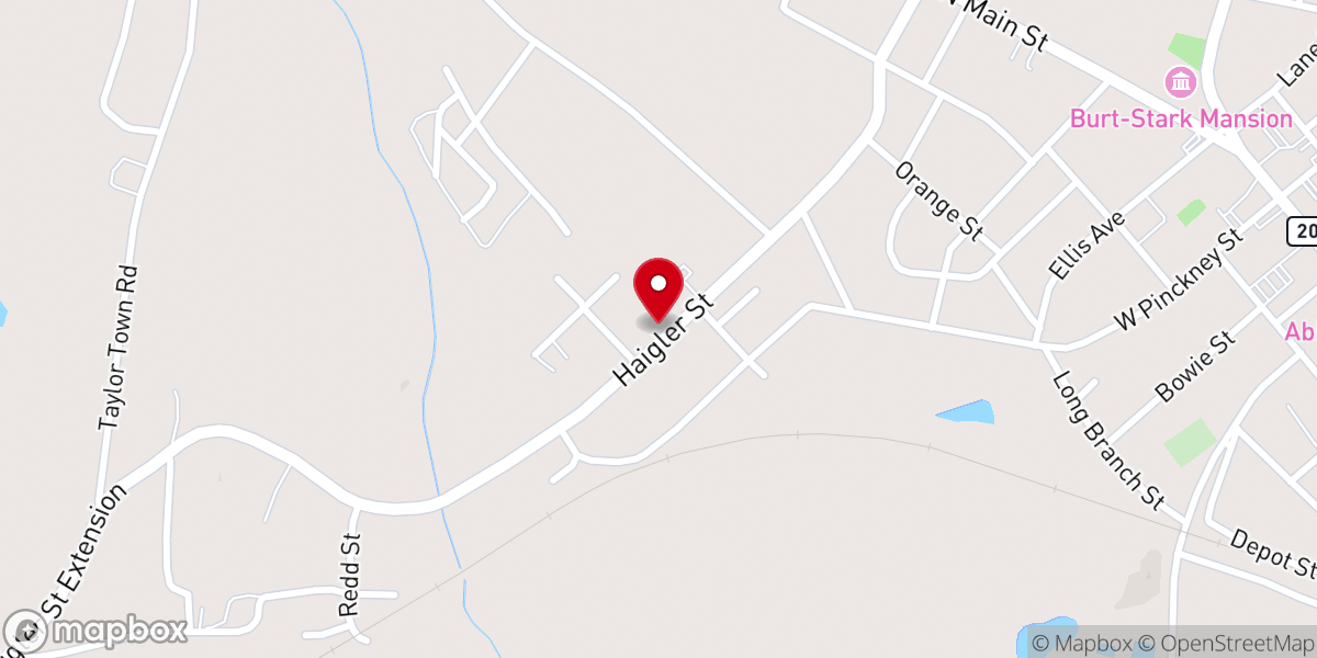 Map showing location of Zion Holiness Church