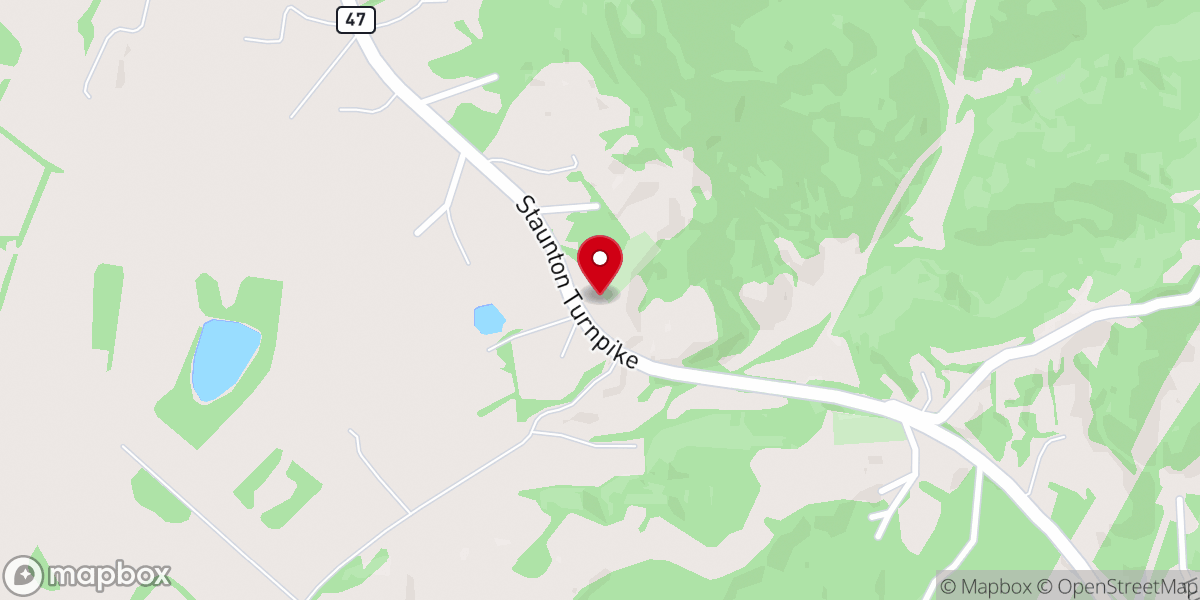 Map showing location of Vaught Chapel United Methodist Church