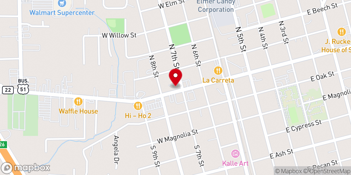 Map showing location of Saint Joseph Catholic Church
