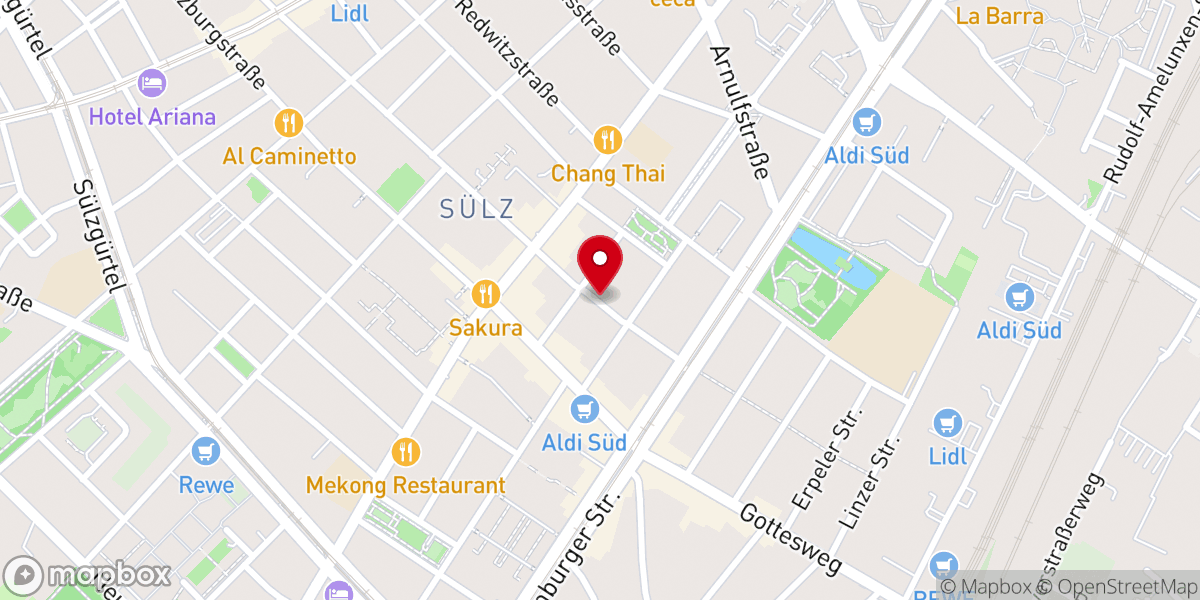 Map showing location of Finnische Gemeinde Köln