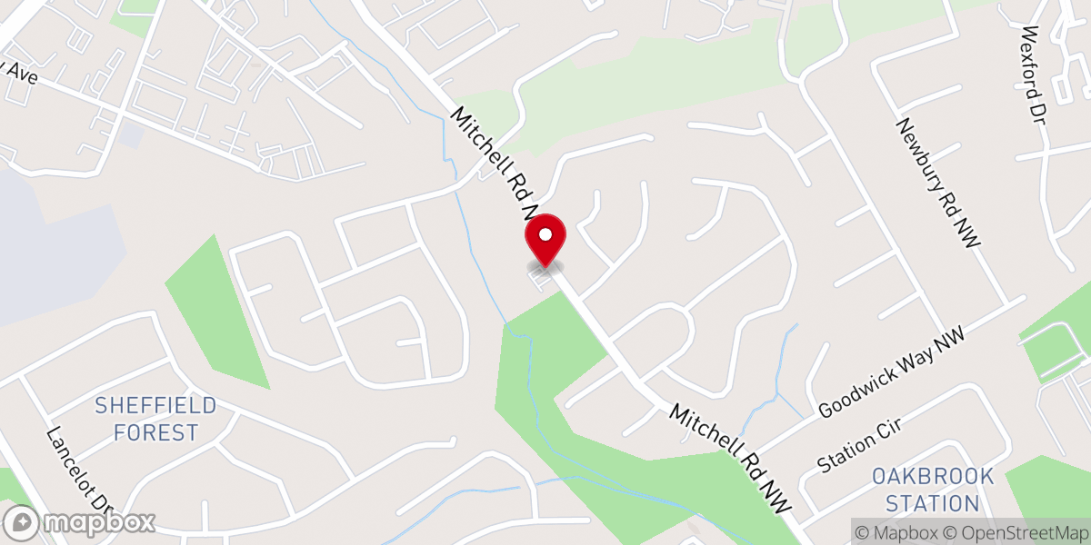 Map showing location of St. Mary's Malankara Syriac Orthodox Church