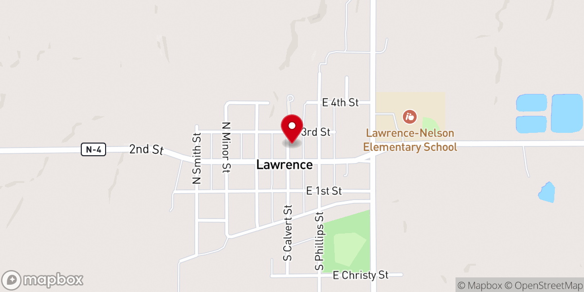 Map showing location of LAWRENCE VISITATION CHAPEL