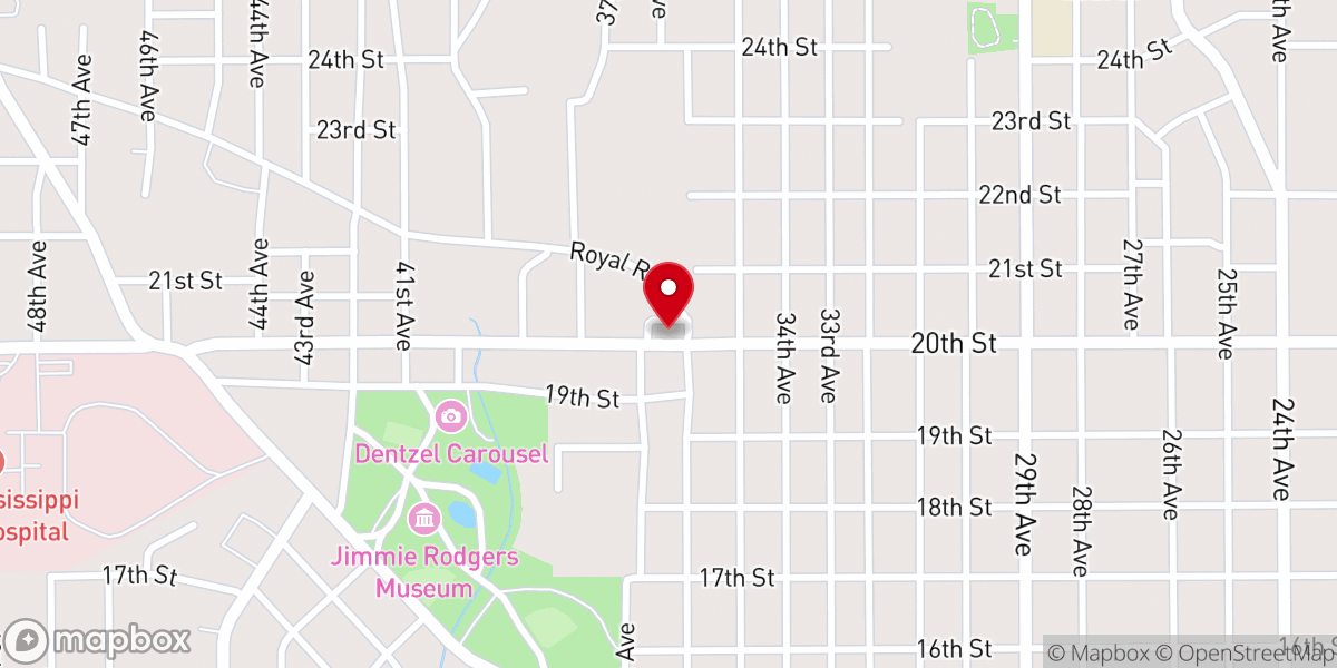 Map showing location of Foursquare Church